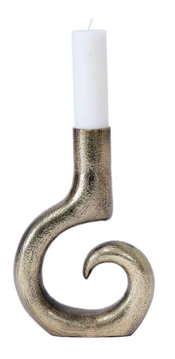 Arch-Shaped Brass Candle Stand – Elegant Modern Décor
