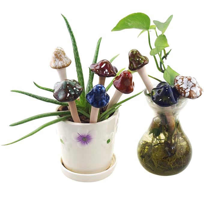 Decorative Ceramic Mushroom Figurines – Modern Home Accent Set - Image 4