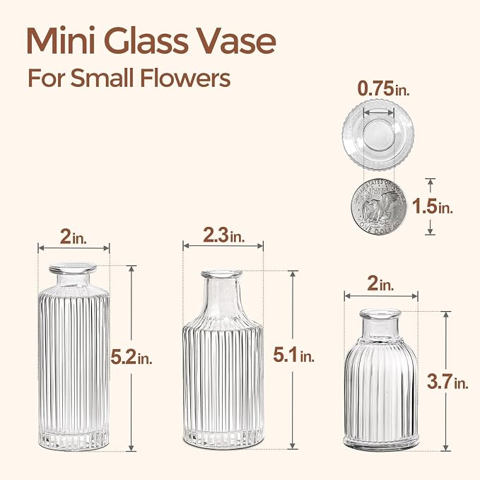 Decorative Ribbed Flower Vase – Timeless Home Accent - Image 3