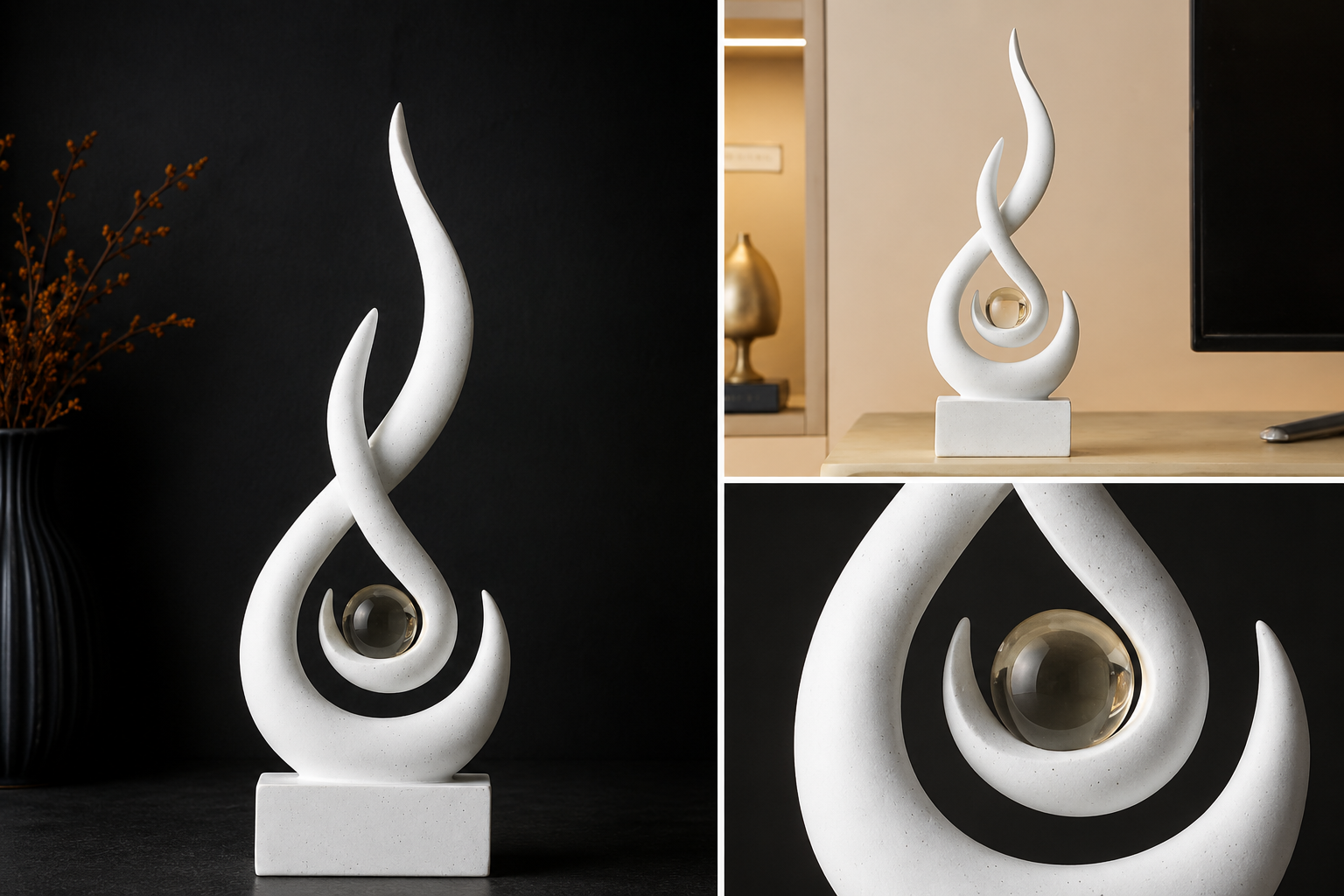 Abstract Sculpture Ornaments Resin Art Statue - Image 3