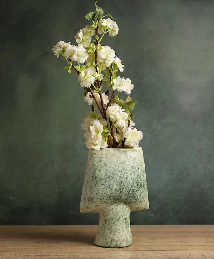 Decorative Ceramic Vase – Sculptural Modern Design